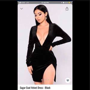 Fashionova Sugar Coat Velvet Dress